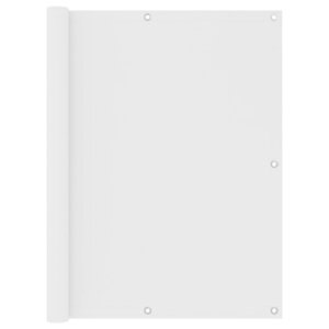 vidaXL Écran de balcon Blanc 120x600 cm Tissu Oxford