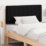 vidaXL Tête de lit capitonnée Marron et Noir 100 cm Pin massif