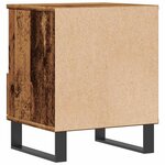 vidaXL Table de chevet vieux bois 40x35x50 cm bois d’ingénierie