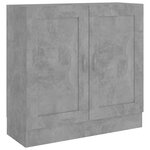 vidaXL Bibliothèque Gris béton 82 5x30 5x80 cm Bois d'ingénierie