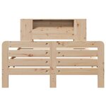 vidaXL Cadre de lit sans matelas 135x190 cm bois de pin massif