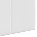vidaXL Tête de lit suspendue Blanc tissu