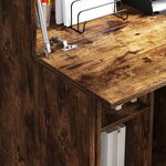 vidaXL Bureau Chêne fumé 71.5 x 31.5 x 106.5 cm Bois d'ingénierie