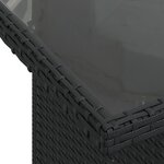 vidaXL Ensemble de canapé de jardin de 8 pièces avec coussins en poly rotin noir