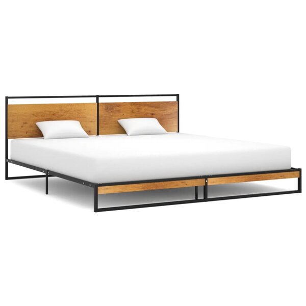 vidaXL Cadre de lit sans matelas métal 200x200 cm