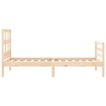 vidaXL Cadre de lit sans matelas 90x200 cm bois massif