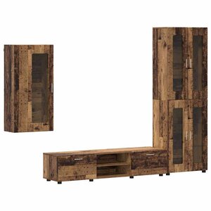 vidaXL Ensemble meuble TV FLORIN Bois ancien Bois d'ingénierie