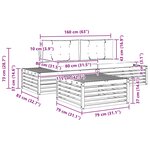 vidaXL 4 pc Ensemble de canapés d'extérieur Naturel et Beige