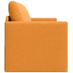 vidaXL Canapé lit 2 en 1 jaune foncé 124x71x78 cm