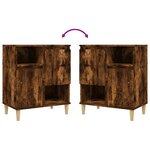 vidaXL Buffets 2 Pièces chêne fumé 60x35x70 cm bois d'ingénierie