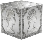 Monnaie QUEEN ELIZABETH II 3D Cube 6 Oz Argent 10$ Solomon Islands 2026 (PRÉCOMMANDE)