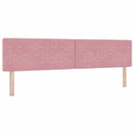 vidaXL Tête de lit avec tête de lit Rose 200 cm Cuir synthétique