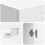 vidaXL Armoire Murale Blanc 33 x 34 5 x 90 cm Bois d'ingénierie