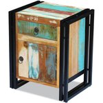 vidaXL Table de chevet Bois de récupération massif