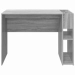 vidaXL Bureau Gris Sonoma 109 x 50 x 78 cm Bois d'ingénierie