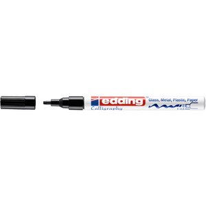 Marqueur Peinture Brillante CALLIGRAPHIE 753 Noir Pointe Moyenne 1-2 5 mm x 10 EDDING