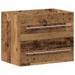vidaXL Meuble sous-vasque avec lavabo avec tiroir 2 Pièces Bois Ancien
