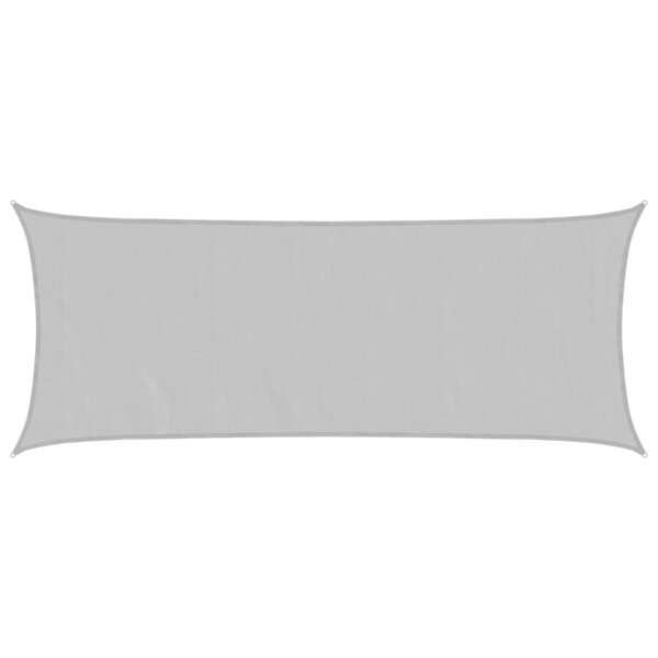 vidaXL Voile d'ombrage gris clair 4 5x2 m 100  polyester oxford