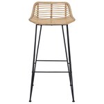 vidaXL Chaise de bar 44 x 46 x 91 cm Fer à tige de 10mm de diamètre