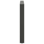 vidaXL Pieds de table à manger Anthracite 2 pièces 100 x (72-73) cm Acier