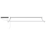vidaXL Auvent rétractable électrique Noir et Blanc 3 x 2 5 m