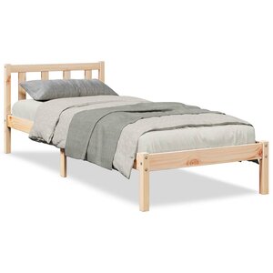 vidaXL Cadre de lit extra long sans matelas 80x220 cm bois massif pin