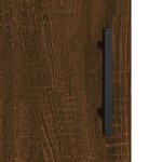 vidaXL Armoires murales 2 Pièces chêne marron bois d'ingénierie