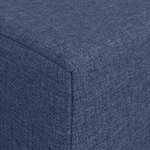 vidaXL Canapé-lit pliable Bleu 200 x 70 x 15 cm Tissu