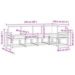 vidaXL Ensemble de canapés d'extérieur 5 pc Naturel et Beige