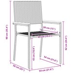vidaXL Ensemble de salle à manger de jardin 7 pièces Gris Rotin Synthétique