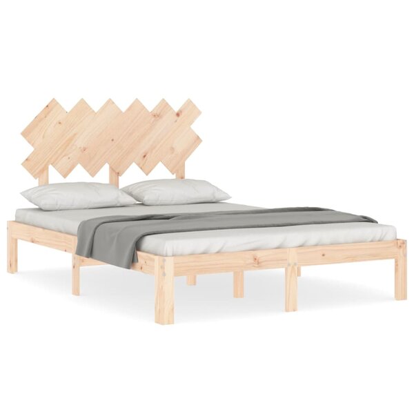vidaXL Cadre de lit sans matelas bois de pin massif
