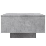 vidaXL Table basse gris béton 55x55x31 cm bois d'ingénierie