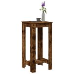 vidaXL Table de bar chêne fumé 51x50x103 5 cm bois d'ingénierie