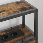 vidaXL Tête de lit de rangement Chêne fumé 80 cm Bois d'ingénierie