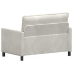 vidaXL Canapé Crème 126 x 81 x 87 5 cm Velours
