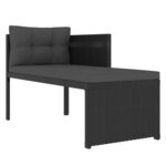 Salon de jardin meuble d'extérieur ensemble de mobilier 4 pièces résine tressée noir 02_0016279
