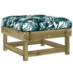 vidaXL Salon de jardin 7 Pièces avec coussins bois de pin imprégné