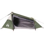 vidaXL Tente de camping tunnel 2 personnes vert imperméable