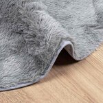 vidaXL Tapis Shaggy à poils longs NAVARRA gris clair 240x240 cm