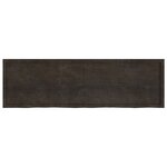 vidaXL Étagère murale marron foncé bois chêne massif traité