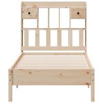 vidaXL Lit bibliothèque sans matelas 75x190 cm bois de pin massif