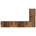 vidaXL Ensemble meuble TV 3 Pièces Bois ancien Bois d'ingénierie