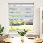 vidaXL Store zèbre blanc 110x100 cm largeur du tissu 105 9cm polyester