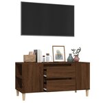 vidaXL Meuble TV Chêne marron 102x44 5x50 cm Bois d'ingénierie