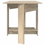 vidaXL Table à dîner 138 x 70 x 73 5 cm Bois d'ingénierie Chêne Sonoma