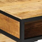 vidaXL Bureau 80x50x75 cm Bois Massif Manguier Brut