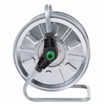 vidaXL Enrouleur de tuyau mural pour tuyau de 50 m 1/2" acier