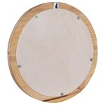 vidaXL Miroir mural 40 cm Teck Rond