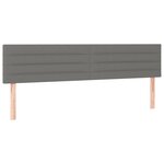 vidaXL Sommier à lattes de lit avec matelas noir 120x190 cm tissu