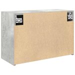 vidaXL Armoire murale de bain gris béton 60x25x40 cm bois d'ingénierie